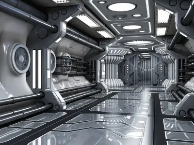 Sci Fi Interior 5 3D model
