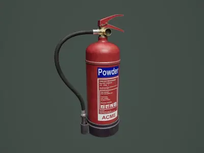 Fire Extinguisher 01 Low-poly 3D model