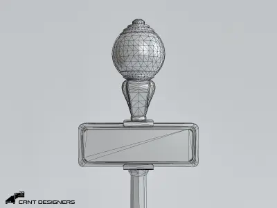 Metro Signal - Street Signal PBR Low Poly 3D Model Low-poly 3D model
