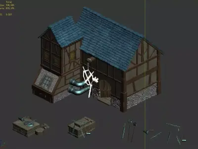Rainbow City - Blacksmith Shop 01 3D model