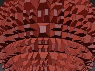 Futuristic Ball Low-poly 3D model