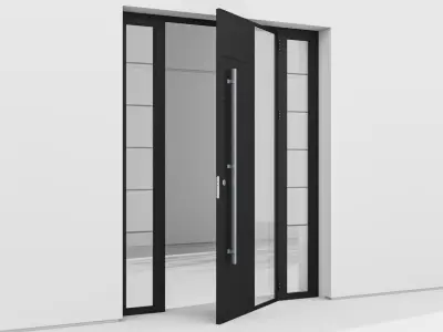 Aluminium door 156 3D model