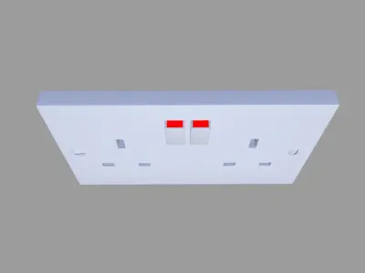 Switch Board Low-poly 3D model