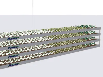 3D Realistic indoor vertical farming Low-poly 3D model