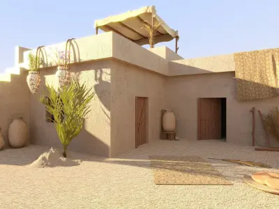 Ancient Egyptian House  3D model