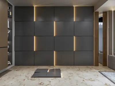 Wall decorative light 3d panel  Free 3D model