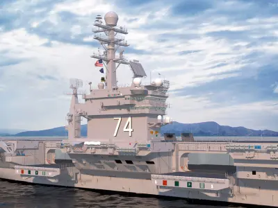  Aircraft Carrier CVN-74 