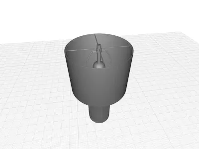 Leilani Ceramic Table Lamp 3D model