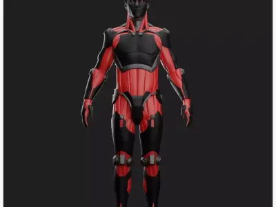 Male Robot 04 - MR04 3D print model