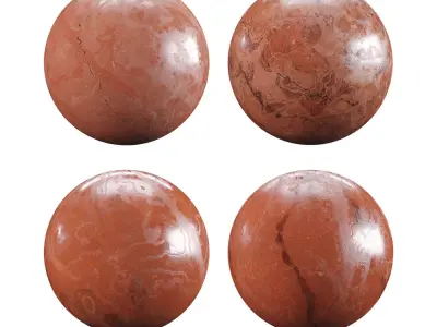 Red Verona Marble Texture PBR Vray Corona 400 x 400 cm Texture