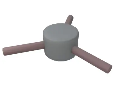 Platform Rotation Trap v1 001 Low-poly 3D model