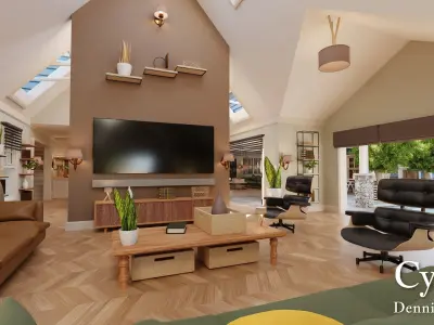 Modular Classic Style American House 20 Low-poly 3D model