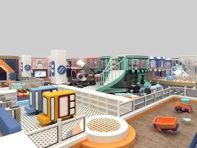 Indoor amusement park  playground 3D model