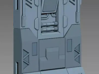 modular panel scifi A00 3dprint 3D print model