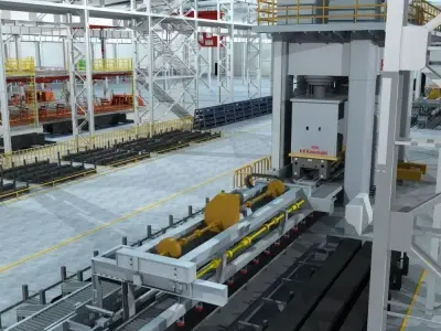 Factory Interrior Scene  3D model