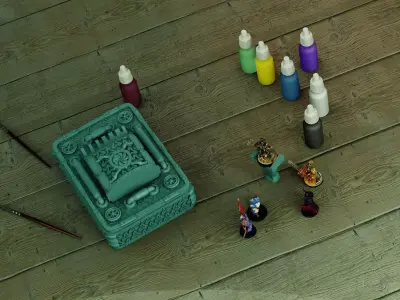 Sci-Fi painting Box 3D print model