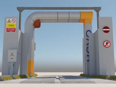 Truck Scanner for Ports 3D model
