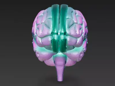 Cyber Organs Bundle 6 Biomechanical Sci-Fi Low-poly Low-poly 3D model