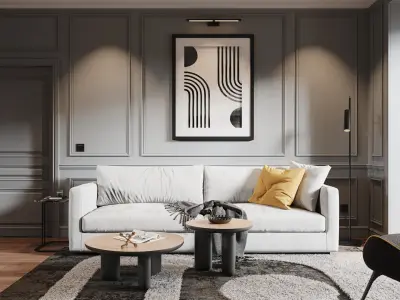 apartment interior scenes       3D model order