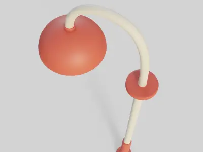 Cartoon Street Light 6 Low-poly 3D model