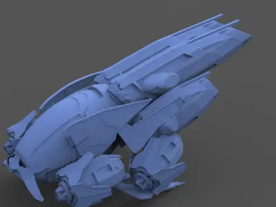 Kronis Ship version 2  3D print model