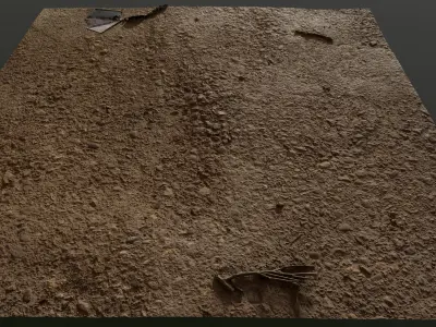 scanconcrete001 dirt floor 3D model