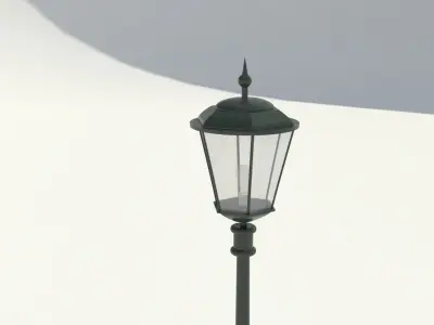 Park lamp 02 3D model