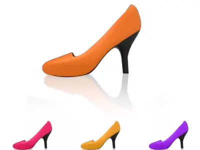  womens Toe Heels 3D model