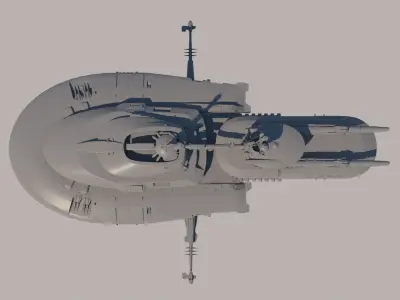 Futuristic structure 3D model purchase