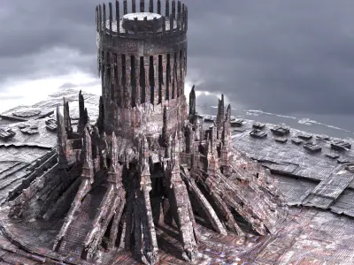 Dark Ages Monolith tower 3 3D model