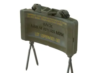 M18A1 Claymore Mine Low-poly 3D model