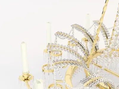 Classic Chandelier 4 3D model