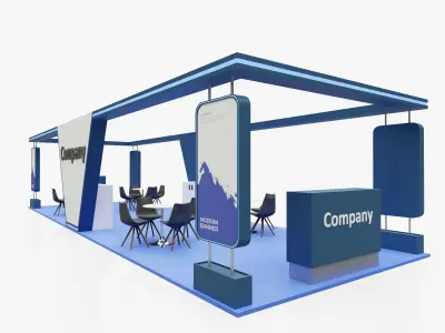 Exhibition stand 10 3D model