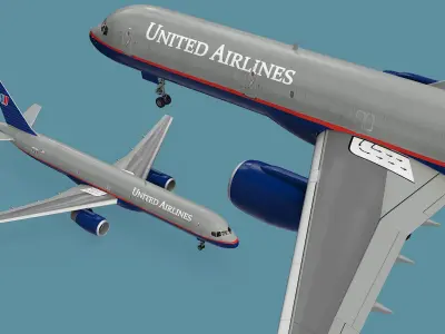  United Airlines Boeing 757 Rigged 