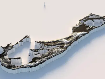 Bermuda Country Terrain 3D model