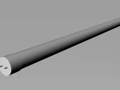 Fluorescent Light Free low-poly 3D model
