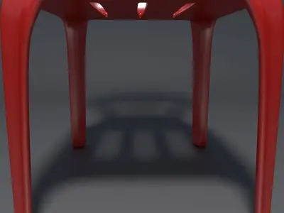 Plastic Chair - 1 - b 3D model