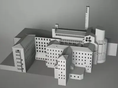 MONASTERY HYSTORICAL 3D model