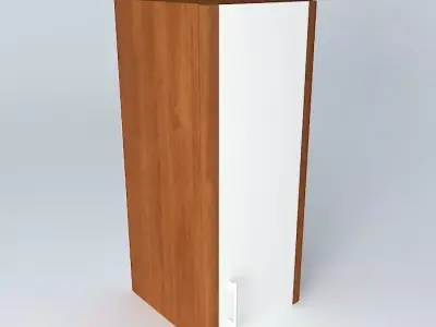 Cabinets wooden cabinet with door Free 3D model