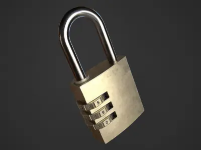 Code Lock Low-poly 3D model