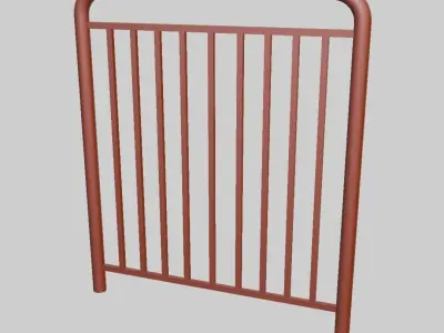 Bike street parking for diorama Low-poly 3D model