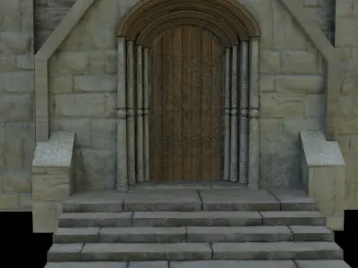 Medieval Church 3D model