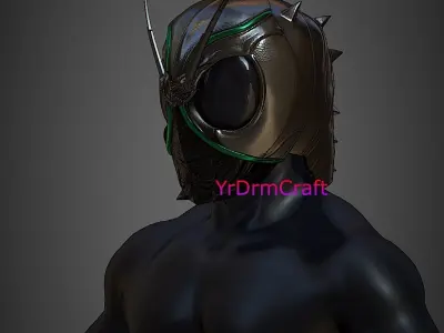 Kamen rider shadow moon kamen rider black sun helmet  3D print model