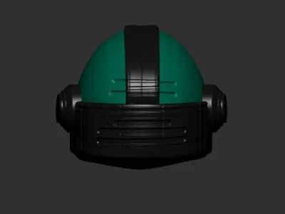 helmet high poly sculpt 3d printable  3D model