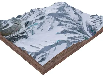 Mount Marcus Baker Alaska 3D model