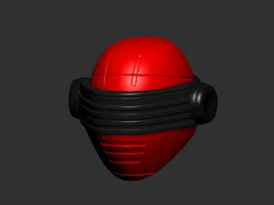 helmet high poly sculpt 3d printable ver 7 3D model 3D model