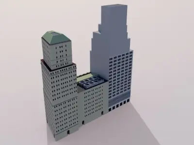 New York Stock Exchange Building - Wall Street 3D model