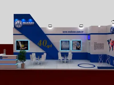 Mak Exhibit Fair Stand 3D model