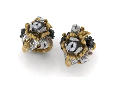 Flower Ring STL-Check Description 3D print model