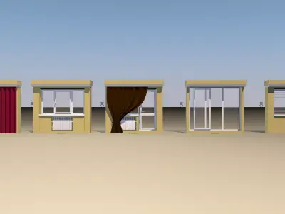 Windows pack Low-poly 3D model